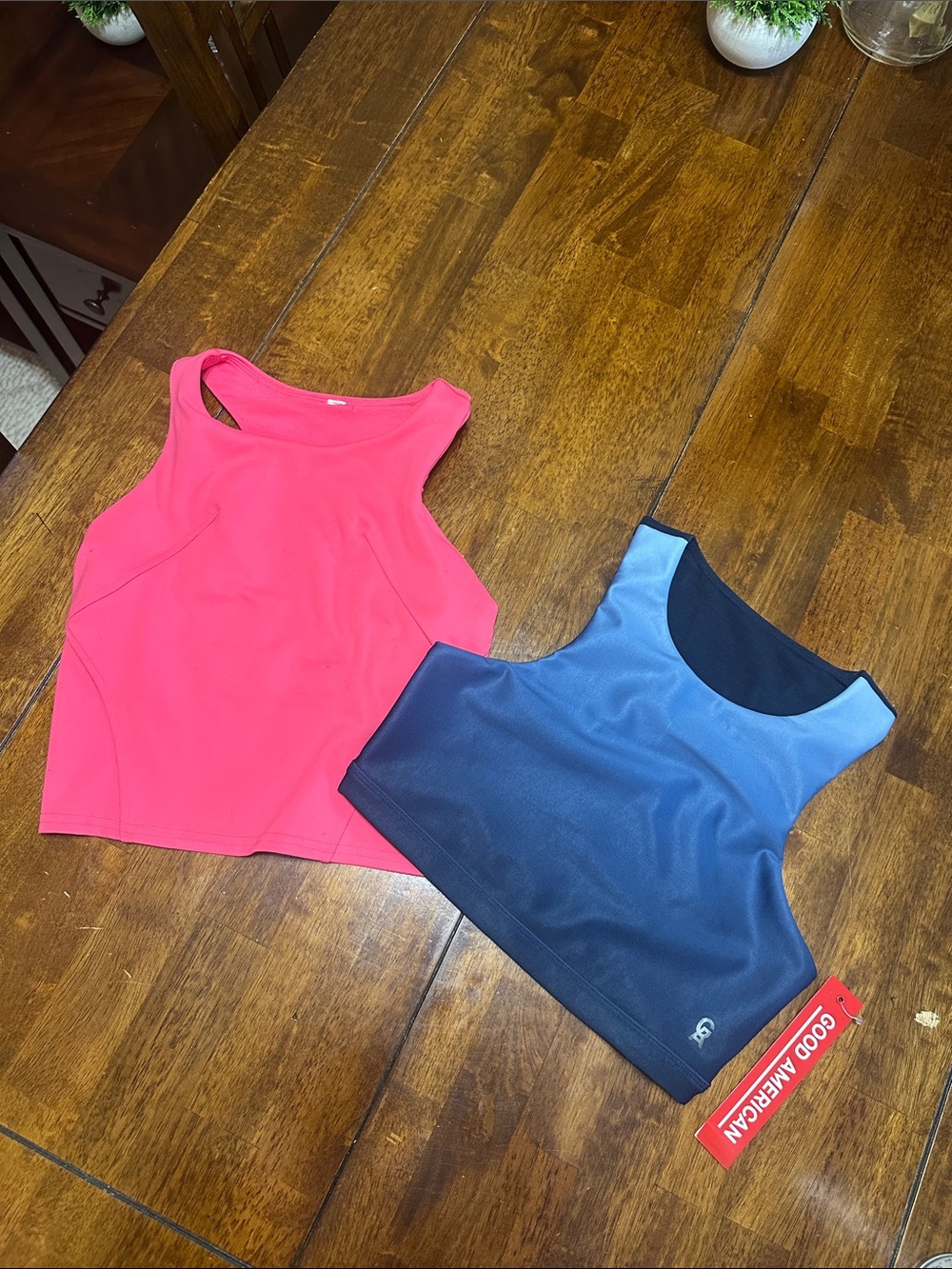 Lululemon & Good American Cropped Tank/Sports Bra Duo - 2